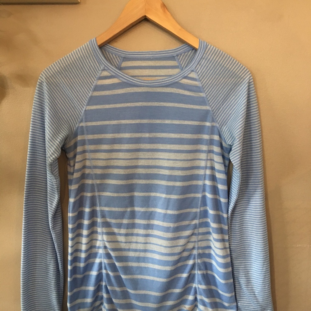 Blue long sleeve top